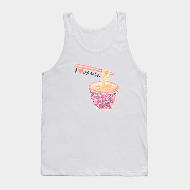 I love Ramen Tank Top by Harpleydesign